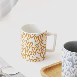 Mug en céramique mat pour thé et café, personnalisable avec logo imprimé, motif vierge, créatif, DIY, compatible lave-vaisselle et micro-ondes, petit prix - Product Image 1