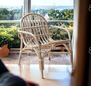 Silla de madera con brazo de ratán de bambú para comedor de alta calidad, asientos cómodos para decoración del hogar, interiores, uso en el parque, muebles elegantes de Bambú - Product Image 4