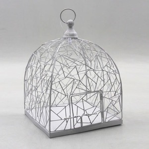 Cage à oiseaux en métal faite à la main unique maison d'oiseau suspendue moderne cage à oiseaux en fer Durable pour jardin extérieur et décoration de la maison - Product Image 1