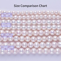 Perles de perles d'eau douce naturelles de qualité 3A pour la fabrication de bijoux en vrac pour collier et boucles d'oreilles