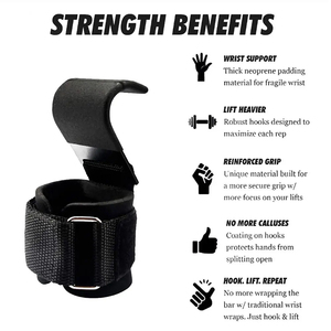 New Style Power Weight Lifting Rod Hooks For Gym Training <b>Best</b> Gym Weightlifting Straps Hooks At Bulk Quantity - Product Image 4