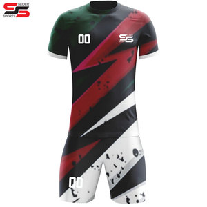 Vente en gros de maillots de football pour hommes personnalisés kit de football en polyester à séchage rapide avec de nouveaux uniformes pour vêtements de sport d'été - Product Image 1