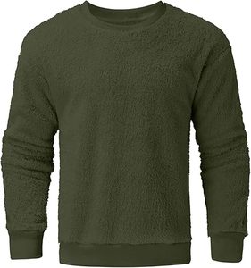 Sweatshirts coupe-vent à séchage rapide pour hommes avec logo personnalisé 100% coton motif solide d'hiver - Product Image 2