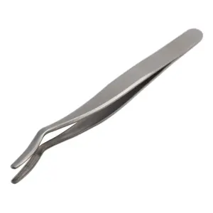 Stainless Steel Makeup Eye Lashes Tweezer Extension Tools Clip <b>Applicator</b> False <b>Eyelashes</b> Tweezers - Product Image 4