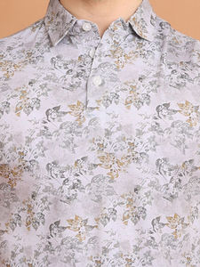 Chemise à manches courtes grise personnalisée pour l'école, été 2025, dernière collection, respirante, tricotée, unie, 100% coton, sur demande - Product Image 3