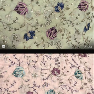 Tissu de broderie Georgette - Product Image 1