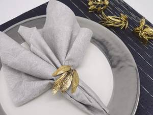 Ronds de serviette, ronds de serviette en rotin, ronds de serviette en osier, décor de table - Product Image 3