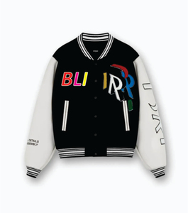 <b>Men's</b> Varsity Baseball Jersey Jacket Stand Collar Breathable Eco-Friendly Winter Fashion OEM Logo Design Wool/Polyester Blend - Product Image 4