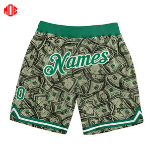 Short de basket-ball de haute qualité à séchage rapide pour hommes, mode d'été, vente à chaud avec broderie de logo personnalisé, taille moyenne - Product Image 1