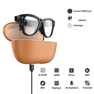 Lentes Inteligentes con Cámara de 8MP, Auriculares con Audio, Carga Tipo C, Asistente de IA, Traducción en Tiempo Real, Reproductor de Música, Resistencia al Agua IPX4 - Product Image 4