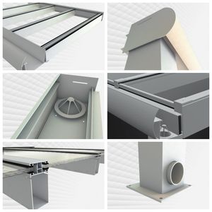 Toit de <span class=keywords><strong>terrasse</strong></span> en verre moderne de style allemand approuvé CE, couverture de patio extérieur en aluminium, véranda de jardin avec panneau en polycarbonate - Product Image 5