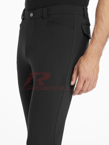 Culottes d'équitation pour hommes en gros de haute qualité, extensible dans les quatre sens, matériau respirant et doux au toucher, ceinture sécurisée, équestre élégant - Product Image 5