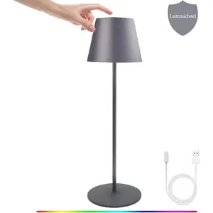 Lámpara de mesa de Metal con revestimiento único negro, decorativa, moderna, redonda, para el hogar, Hotel, decoración de mesita de noche - Product Image 3