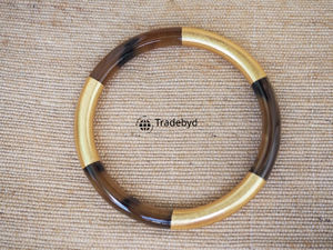 Bracelets en corne naturelle faits à la main, qualité supérieure, bijoux de mode bohème de luxe, ensemble unisexe, cadeau Tradebyd - Product Image 5