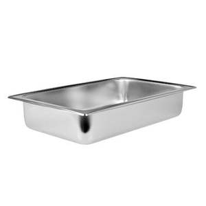 Recipiente Rectangular de Acero Inoxidable con Acabado Espejo para Servir al Estilo Buffet - Product Image 1