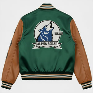 Chaqueta Universitaria de Chenilla Bordada Más Vendida para Hombre, Chaqueta de Béisbol Letterman Personalizada al por Mayor - Product Image 2