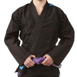 Color negro personalizado MMA Jiu-Jitsu-Judo-Gi uniforme de alta calidad al por mayor Jiu-Jitsu-Judo-Gi uniforme con cinturón azul de algodón - Product Image 5