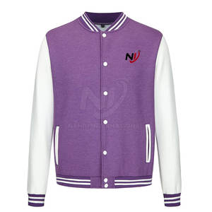 Nouveau design, couleur unie, veste d'hiver Letterman pour hommes, vêtements chauds, veste Letterman pour hommes - Product Image 1