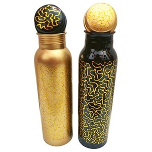 Bouteille en cuivre imprimée émaillée pour le stockage de jus de fruits, ustensiles de cuisine, boissons, avantages pour la santé, eau en cuivre décorative - Product Image 5