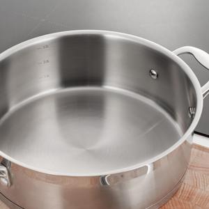 Casserole de cuisson en acier inoxydable classique de haute qualité, robuste, avec couvercle, écologique, pour hôtels, restaurants, occasions de fête - Product Image 4