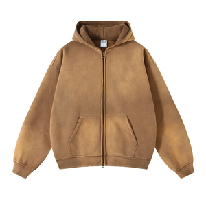 Sweat à capuche oversize pour homme 100% coton, brodé, en molleton bouclette anti-boulochage, idéal pour l'hiver et le style décontracté - Product Image 3