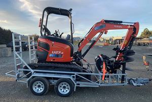 Miniexcavadora Kubota de 1,7 toneladas, cargadora hidráulica de orugas de alta eficiencia para construcción urbana y lugares de trabajo - Product Image 6