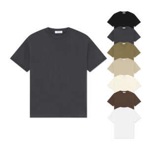 T-shirts surdimensionnés personnalisés épaule tombante poids lourd manches courtes coton vierge 100% compacteur anti-étirement meilleure vente 240 GMS - Product Image 4