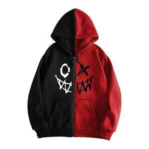 Venta al por mayor de diseño personalizado de los hombres Full Zip up Hoodie Quick Dry 100% algodón para el invierno OEM diseñado - Product Image 1