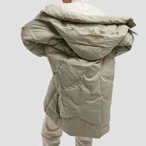 Chaqueta Larga Acolchada Brillante para Mujer, Color Personalizado, Impermeable, Abrigo de Lluvia, Ropa Exterior de Moda - Product Image 4