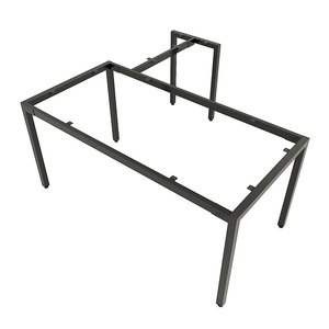 UConcept Industrial-Style L-Shaped Table Legs Assembly Required for Dining/Kitchen/Hospital Furniture-HCUC017 - Product Image 1