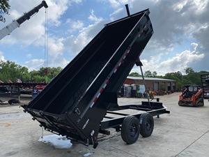 Remorque télescopique à benne basculante d'occasion 7x16 16K 8 tonnes à vendre Remorque à benne basculante hydraulique à usage intensif - Product Image 3