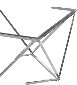 ชุดโต๊ะข้างทรงเรขาคณิต2ตัวพร้อมไม้ด้านบนมีสไตล์และโต๊ะเน้นเสียงทนทานสำหรับห้องนั่งเล่นหรือตกแต่งห้องนอน - Product Image 3