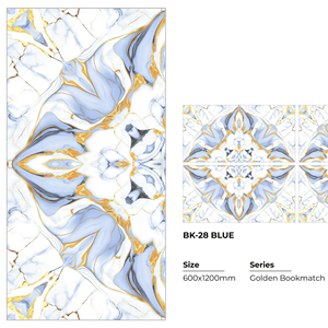 Azulejos Vitrificados Brillantes Golden Prime ACCENTS 600x1200mm con Aspecto de Mármol para Uso Interior en Hoteles, Villas y Apartamentos, Instalación Adhesiva - Product Image 1