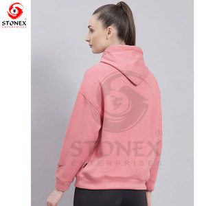 Sudadera con Capucha Premium para Mujer, Corte Holgado, Forro Polar, con Cordón Ajustable y Bolsillo Frontal Funcional - Product Image 4
