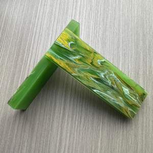 Fusión de colores hecha a mano, resina epoxi ecológica, mango de cuchillo de Ángel, escamas pulidas en blanco para fabricantes de cuchillos, proyectos artesanales DIY - Product Image 2