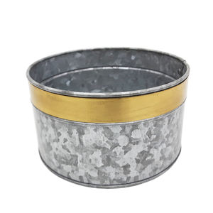 Maceta redonda de hierro de último diseño, maceta oxidada para jardín, hogar, suelo de Metal decorativo, interior, exterior, hecho a mano, personalizado - Product Image 3