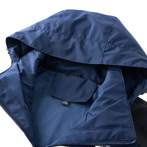 Veste Softshell pour homme de haute qualité, chaude pour l'hiver, col montant, logo sur le devant, couleur personnalisée, écologique, respirante, nylon/polyester - Product Image 3