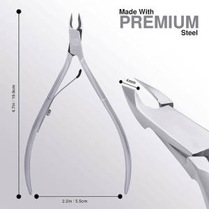 Fournitures Tondeuse à cuticules Pédicure Manucure Outil I Mâchoire 14 (5mm) Détachant d'ongles | Extrêmement tranchant | Pinces à cuticules professionnelles - Product Image 6