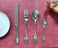 Ensemble de couverts en acier inoxydable 304 argenté de style minimaliste, poli miroir, avec cuillère, couteau, fourchette, 24 pièces, portable, parfait comme cadeau