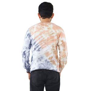 Sudadera con tinte de corbata para hombre, jersey de corte holgado Vintage con estampado artístico de remolino para ropa de calle urbana de moda - Product Image 2