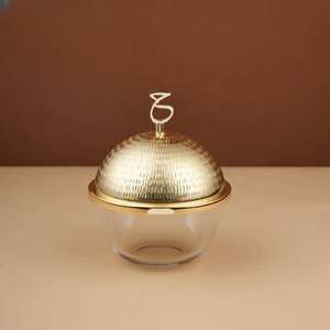 Nuevo Tazón Redondo para Servir Dátiles con Chocolate, Ecológico, Duradero, de Metal y Madera, Moderno, para Mesa de Hotel o Boda, para Frutos Secos - Product Image 6