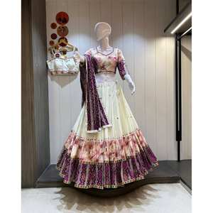 Women Traditional Festive Chaniya Choli with High Quality Jaam Cotton Fabric and Vintage Work Dupatta for Best Price - Product Image 1