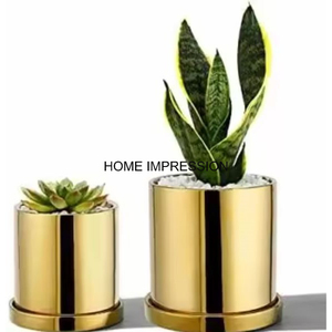 Macetas y macetas de flores decorativas chapadas en cobre de trabajo martillado de Diseño Estándar Macetas de flores redondas hechas a mano más vendidas - Product Image 6