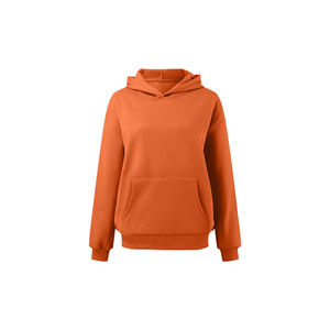 Sweats à capuche à manches longues 100% coton avec logo personnalisé pour femmes produits d'hiver orientés vers l'exportation avec col à capuche conçus au Bangladesh - Product Image 1