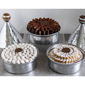 Alambre de Metal plateado de alta calidad, diseño Vintage, cuenco de Metal para servir Chocolate, mesa de boda, soporte decorativo para postres, cuenco de Chocolate - Product Image 2