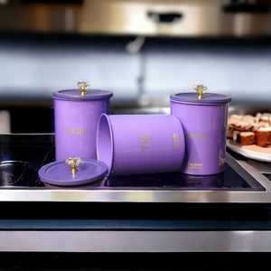 Top Quality Customize Sugar Pots <b>Canister</b> <b>Set</b> 3 With Lid Eco-Friendly for Home Hotel Kitchenware Restaurant Use Wholesale Price - Product Image 2