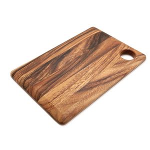 Planche à découper ronde en bois avec trou Planche à découper de cuisine élégante pour servir du fromage, des fruits, des apéritifs et des collations - Product Image 5