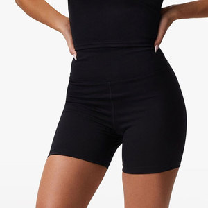 Custom Design Women Yoga <b>Shorts</b> High Waist Comfortable Fit Personalized Color Options For Activewear Clothing - Product Image 1