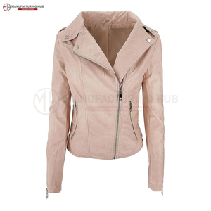 Breathable Cotton Long Coat Parka Pu Leather <b>Jacket</b> For Women Heavy Leather <b>Jackets</b> Custom Logo Ladies Coats - Product Image 5