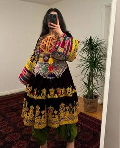 Traditional Clothing Handmade Afghani <b>Dress</b> High Quality Best Material Afghan Vintage Women <b>Dresses</b> 0532 - Product Image 4